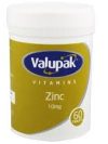 Valupak zinc tables